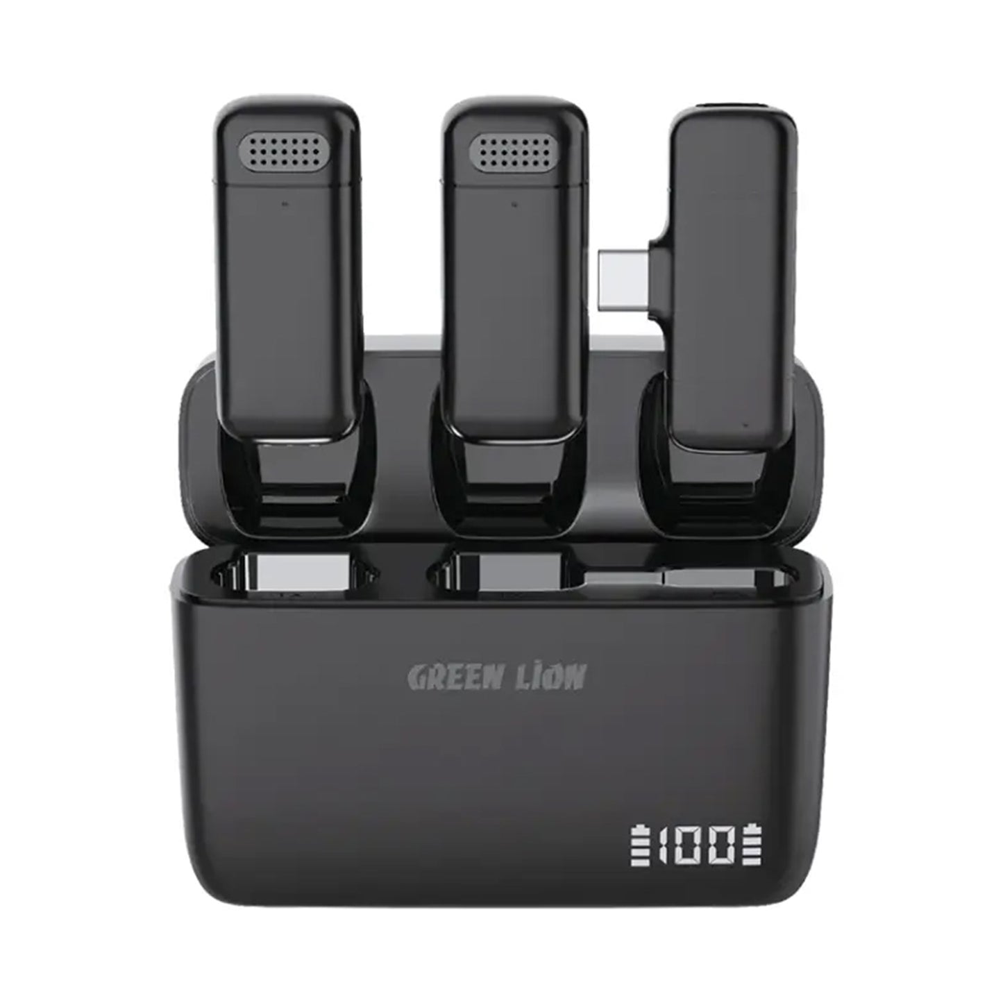 GREEN LION Duo Cast Wireless Mic Type C - Black