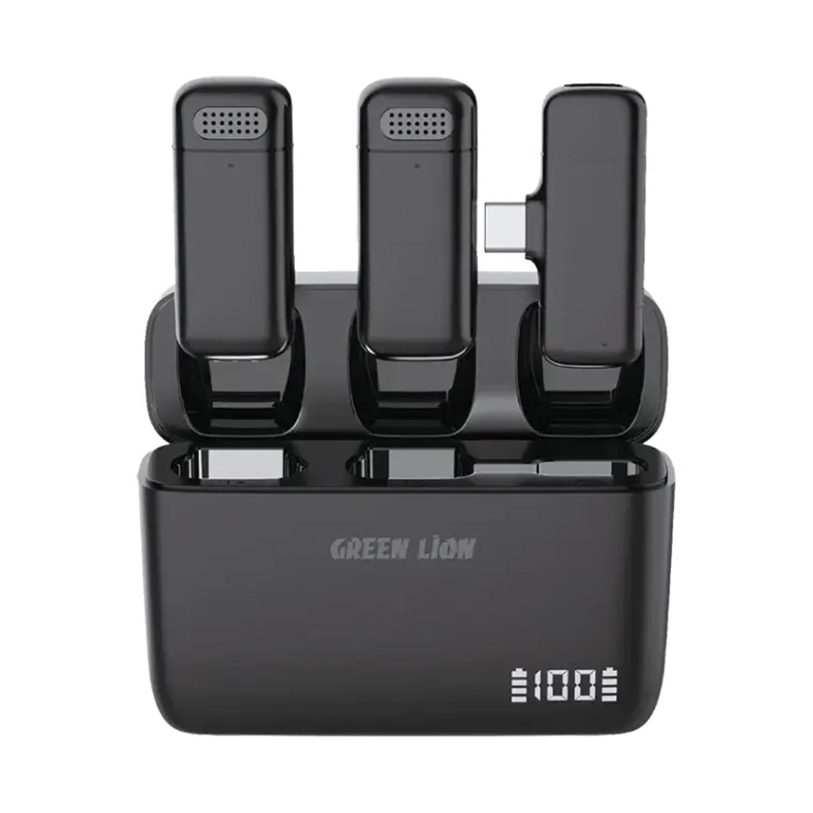 GREEN LION Duo Cast Wireless Mic Type C - Black