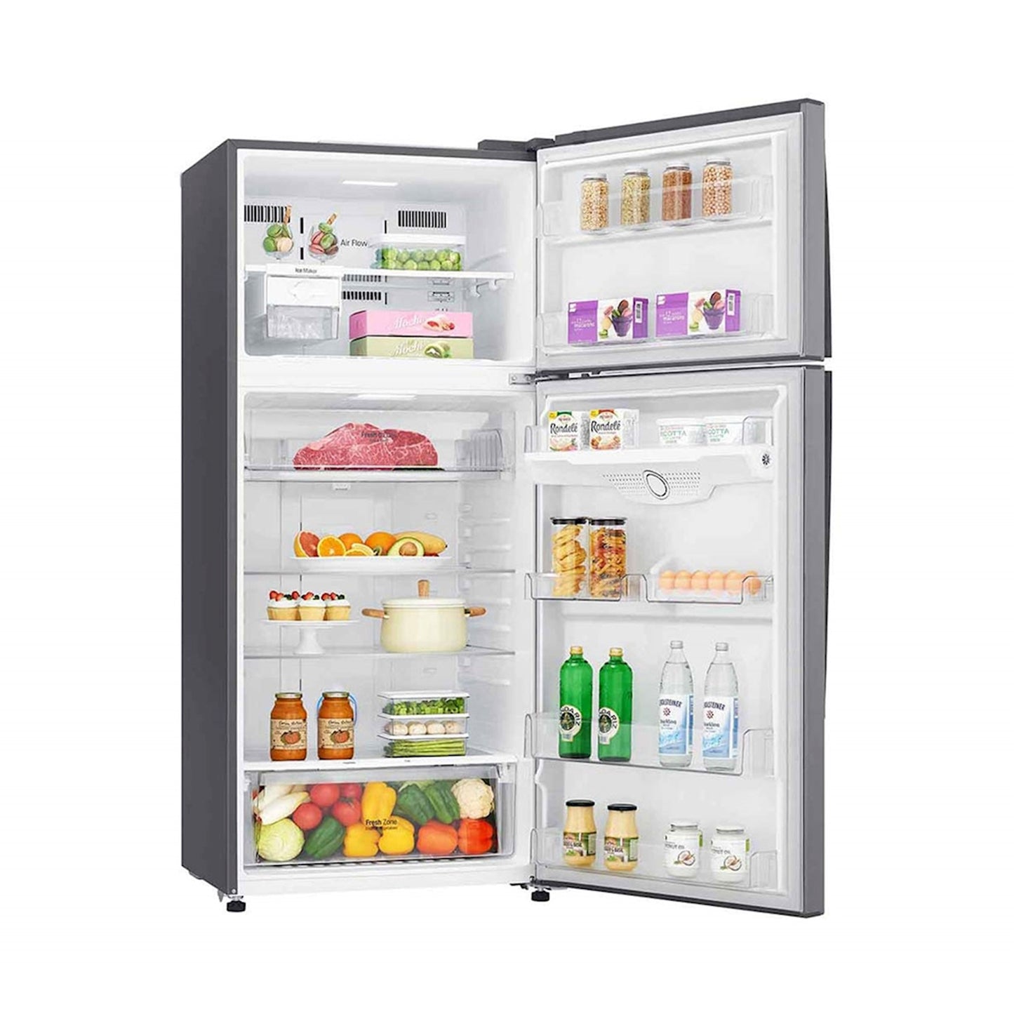 LG 25 Cft Refrigerator 2 Doors Stainles Steel