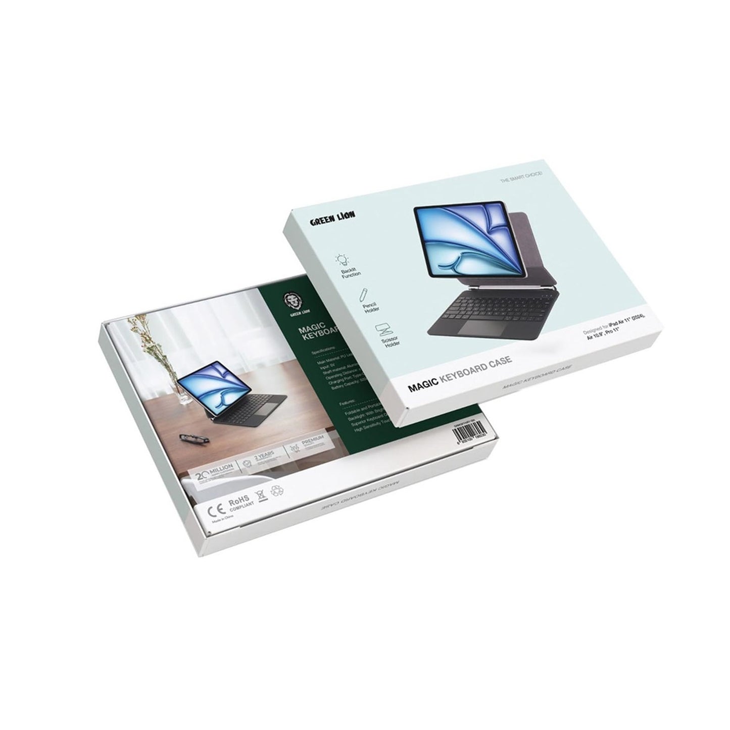 Green Lion Magic Keyboard Case iPad AIR 13” - Black GREEN LION
