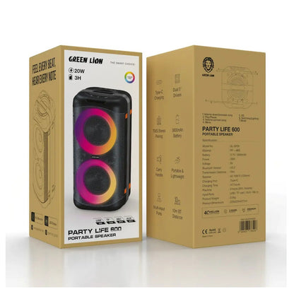 Green Lion Party Life 600 Speaker - Black