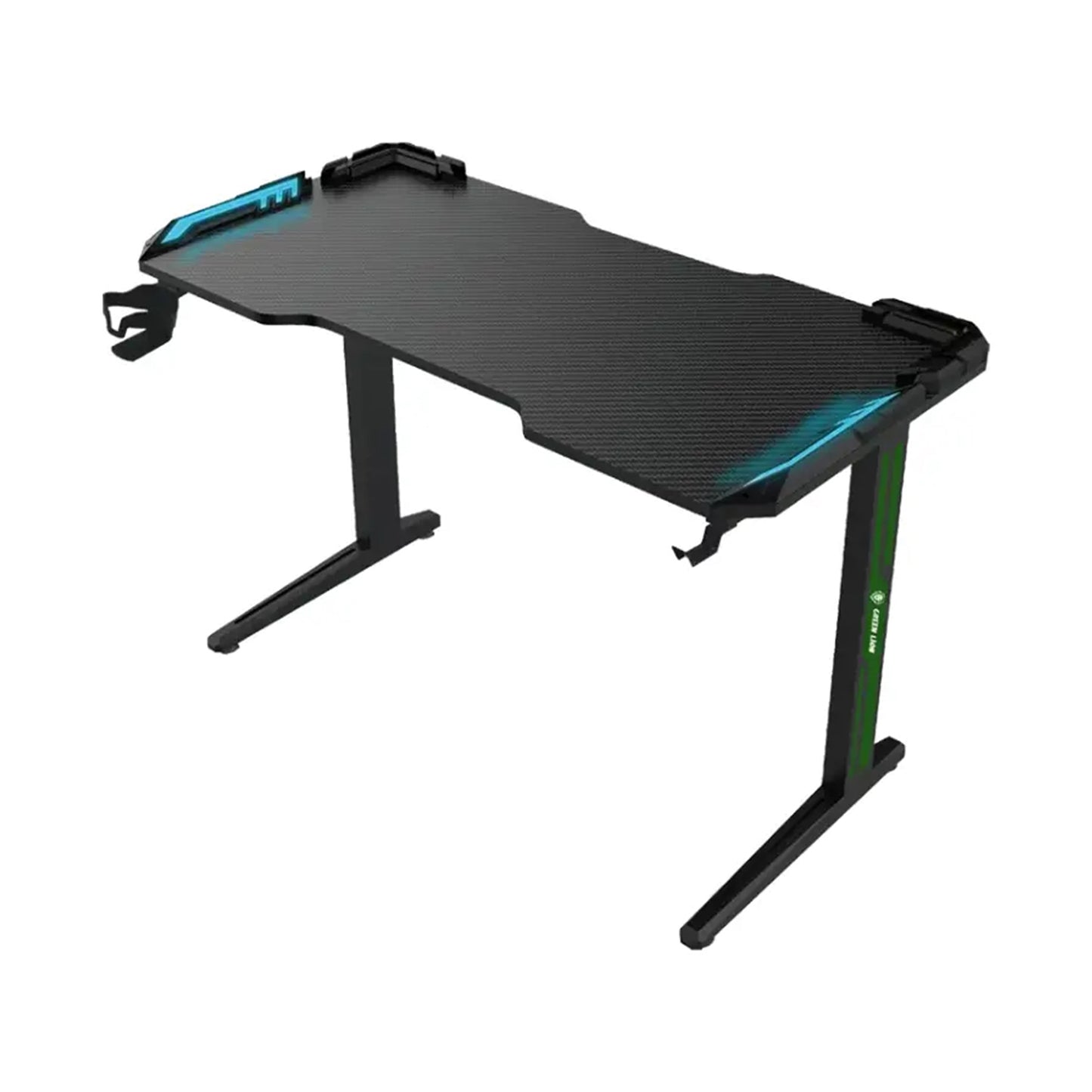 GREEN LION RGB Gaming Desk - Black