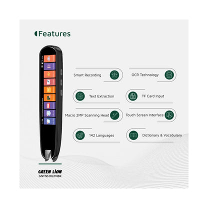 GREEN LION Translation Pen - Black