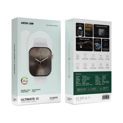 Green Lion Ultimate 10 42MM Smart Watch - Silver