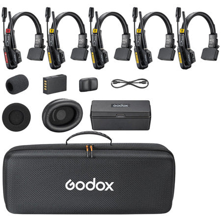 Godox SkyTalk Air 5S 5-Person Full-Duplex Wireless Intercom