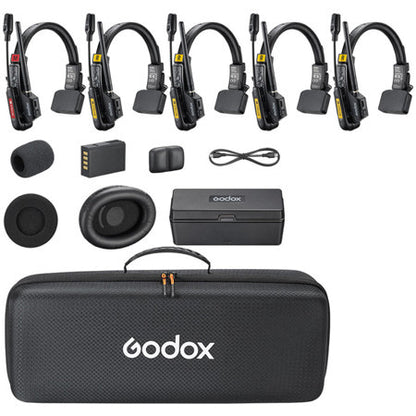 Godox SkyTalk Air 5S 5-Person Full-Duplex Wireless Intercom