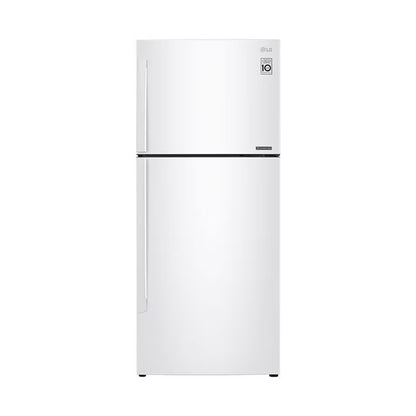 LG 22 CFT Refrigerator 2 Doors Top Mount - White(BU)