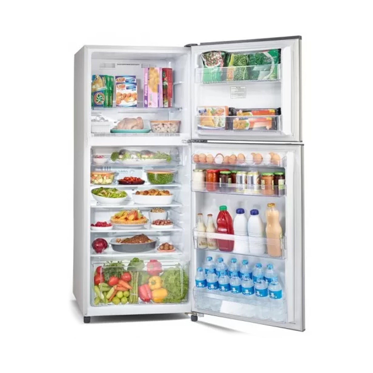 TOSHIBA* 18Cft Refrigerator 2 Doors Silver