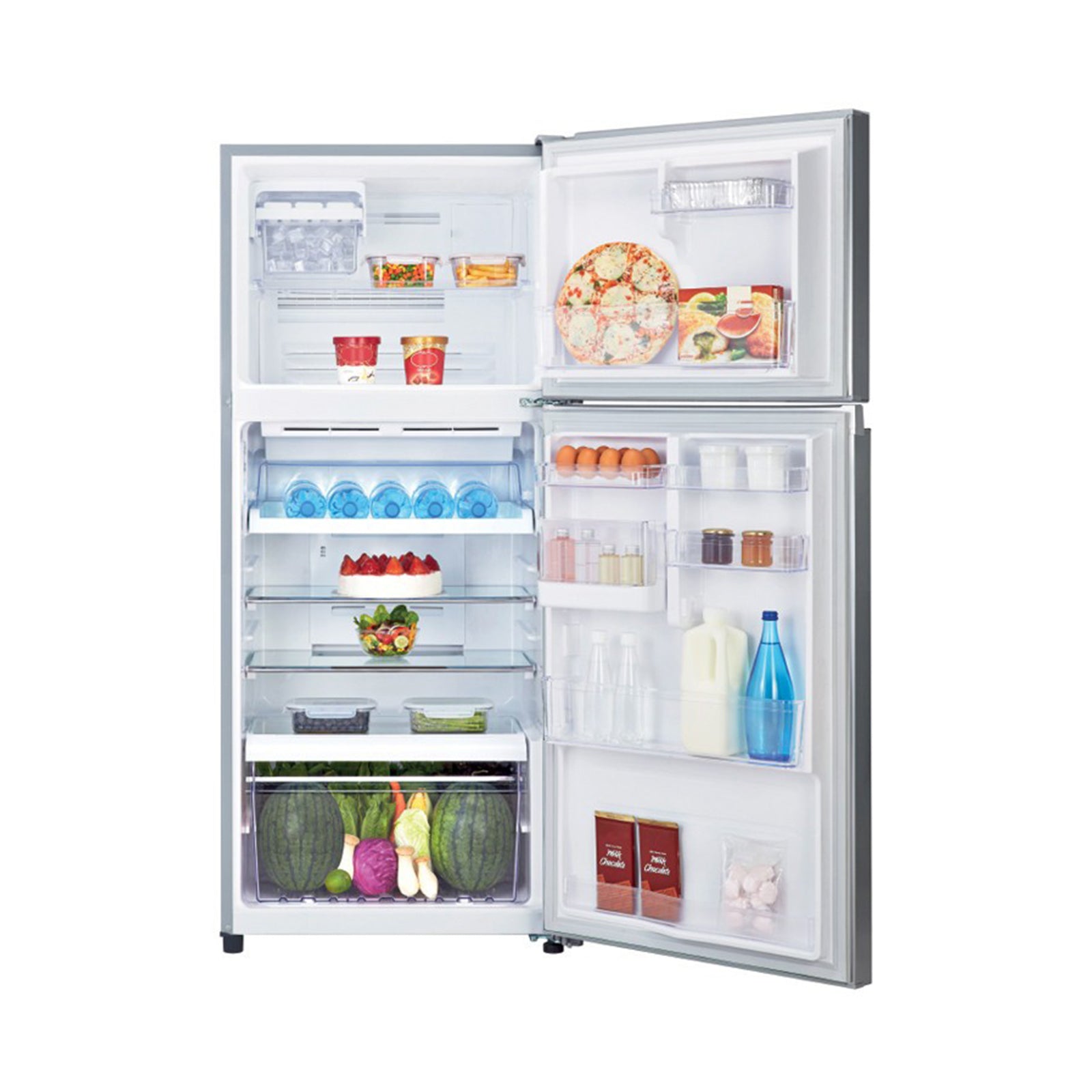 TOSHIBA 22CF Refrigerator 2 Doors Glass Black