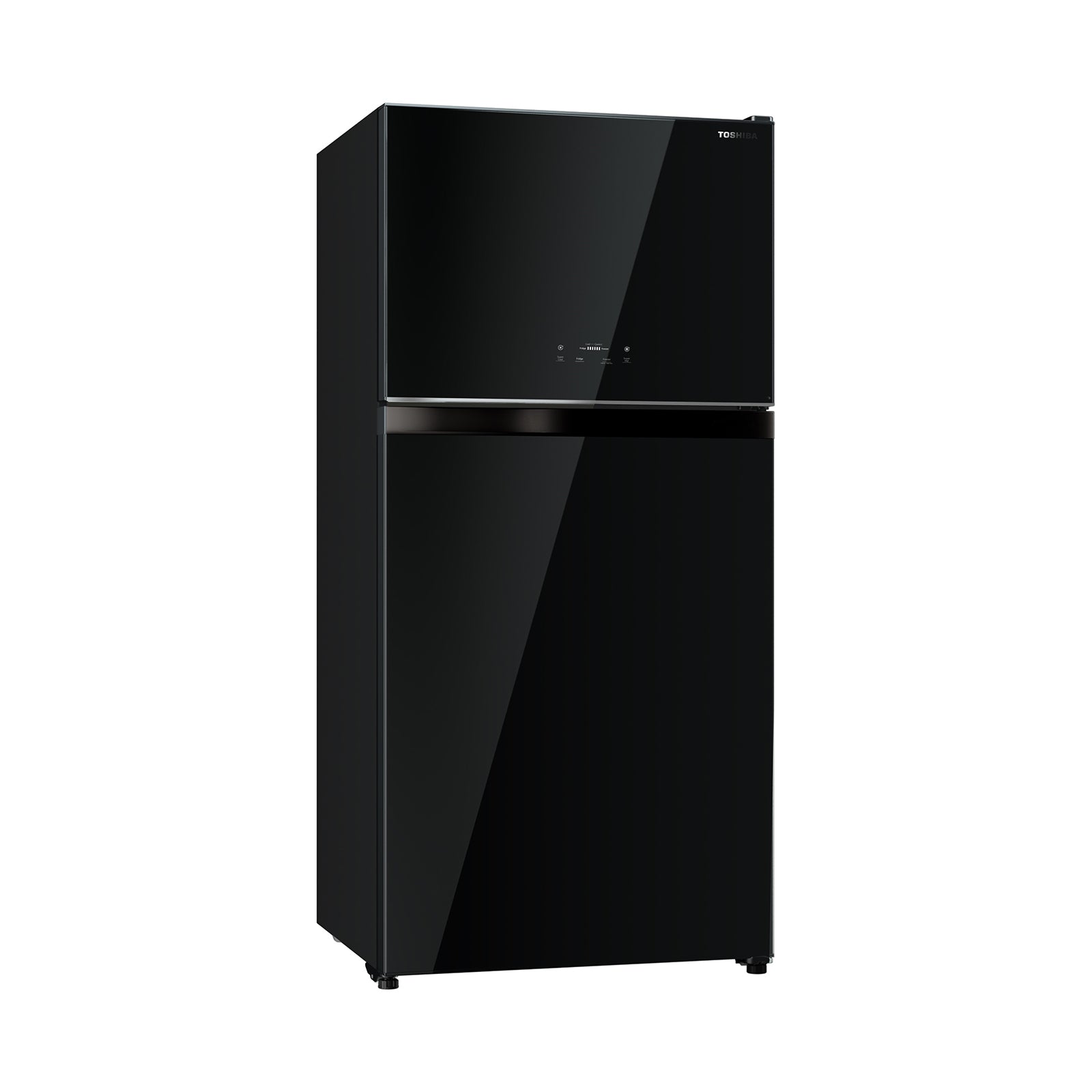 TOSHIBA 24 Cft Refrigerator 2 Doors Glass Black