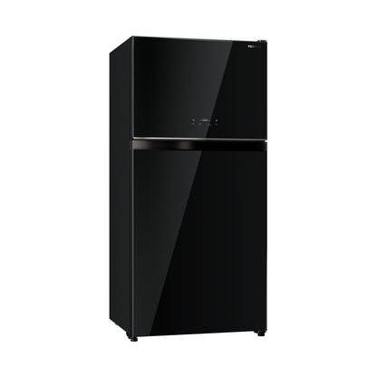 TOSHIBA 24 Cft Refrigerator 2 Doors Glass Black