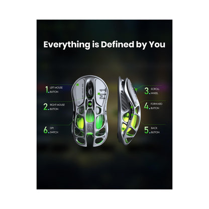 Gravastar Mercury M1 Pro Wireless Gaming Gunmetal Grey