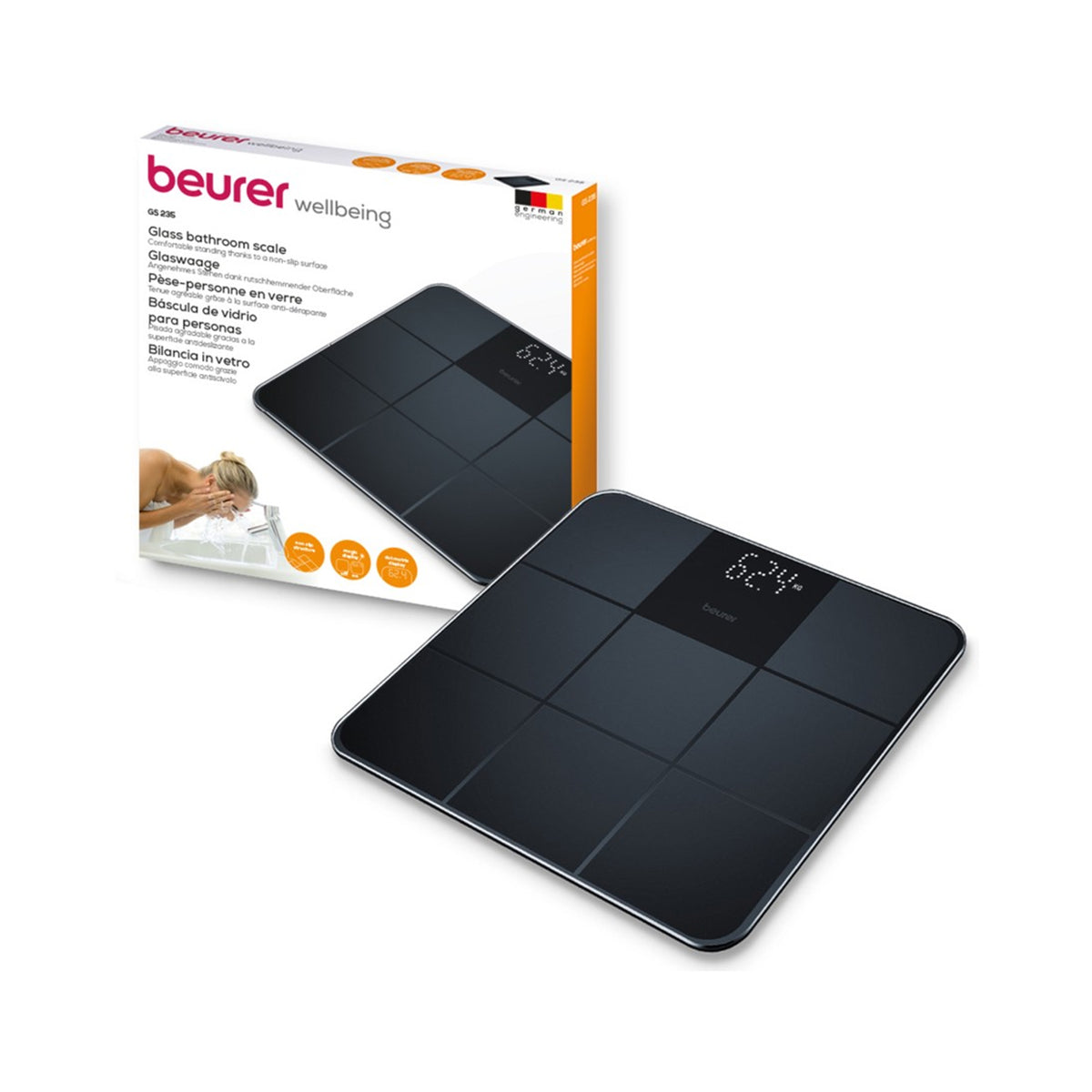 Beurer GS 235 Glass Bathroom Scale BEURER