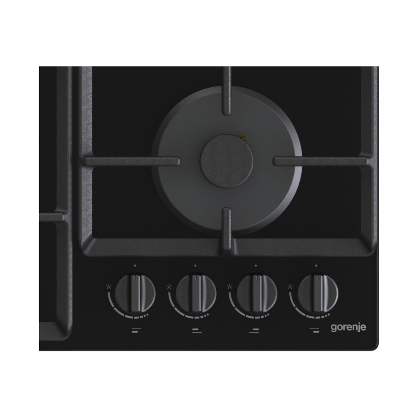 GORENJE Hob 60 cm 4 Gas Burners Safety Temperred Glass Black
