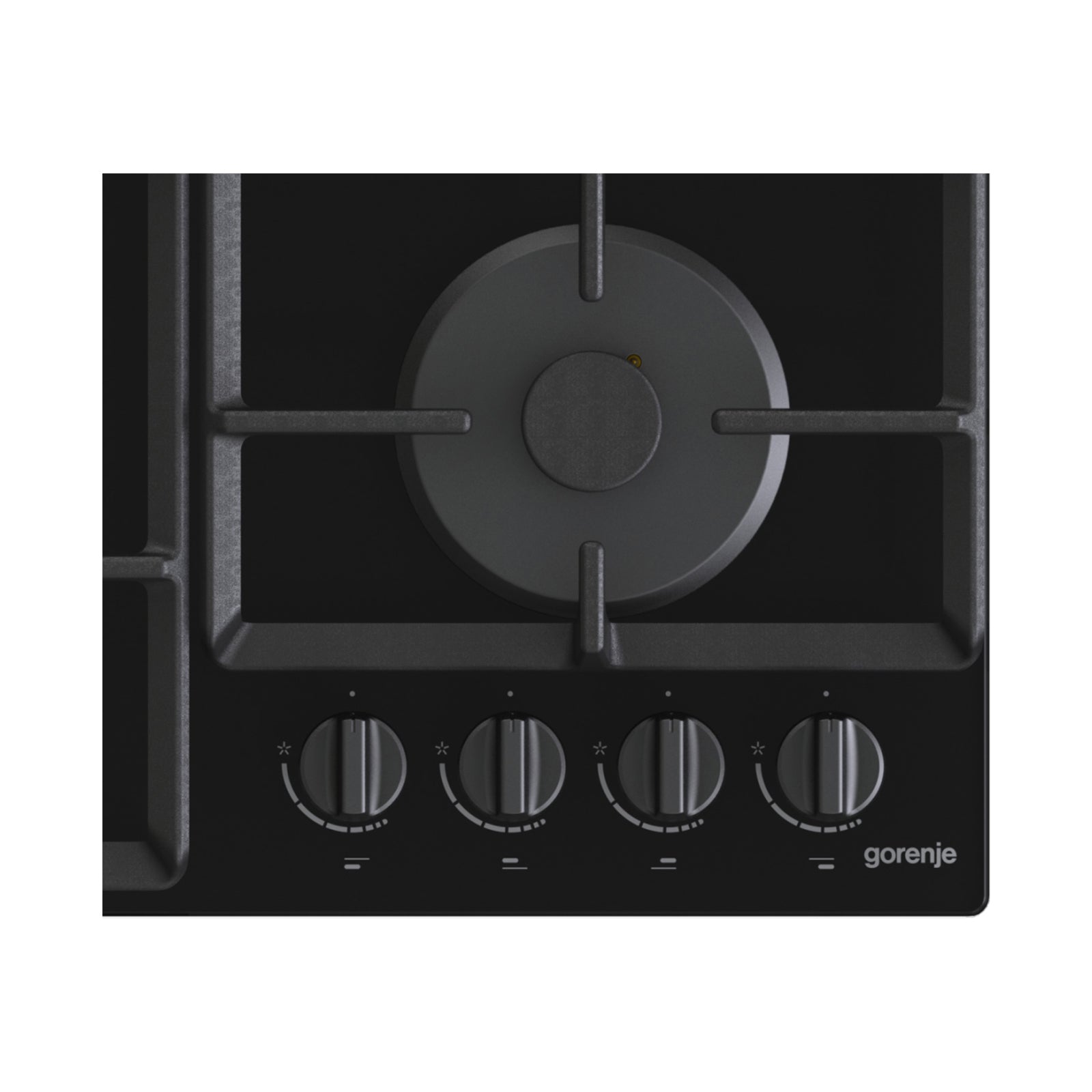 GORENJE Hob 60 cm 4 Gas Burners Safety Temperred Glass Black