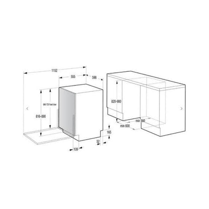 GORENJE Dish-Washer Fully Integrated 16 Place Settings 6Prog GORENJE
