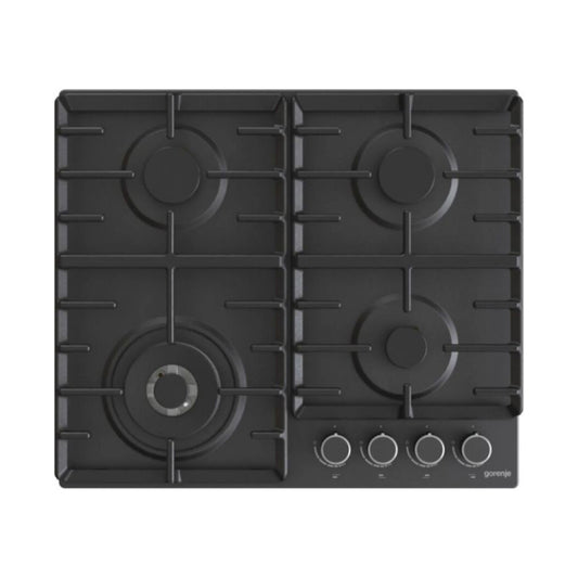 GORENJE Hob 60 Cm 4 Gas Burners Cast Iron Black