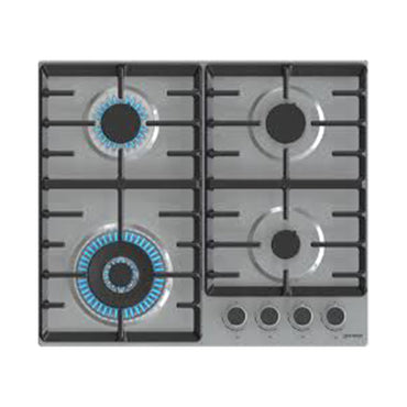 GORENJE Hob 60 cm 4 Gas Burners Cast Iron Safety Inox