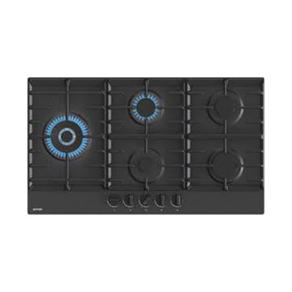 GORENJE Hob 90 Cm 5 Gas Burners Safety Cast Iron Black