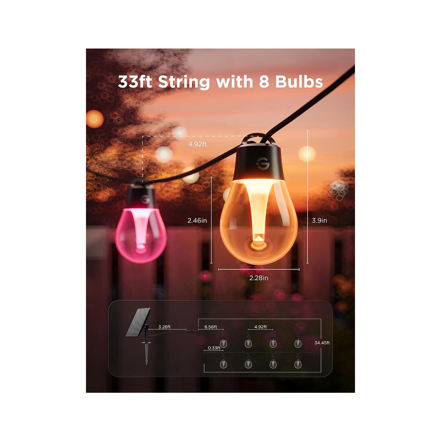 Govee Outdoor Solar String Lights GOVEE