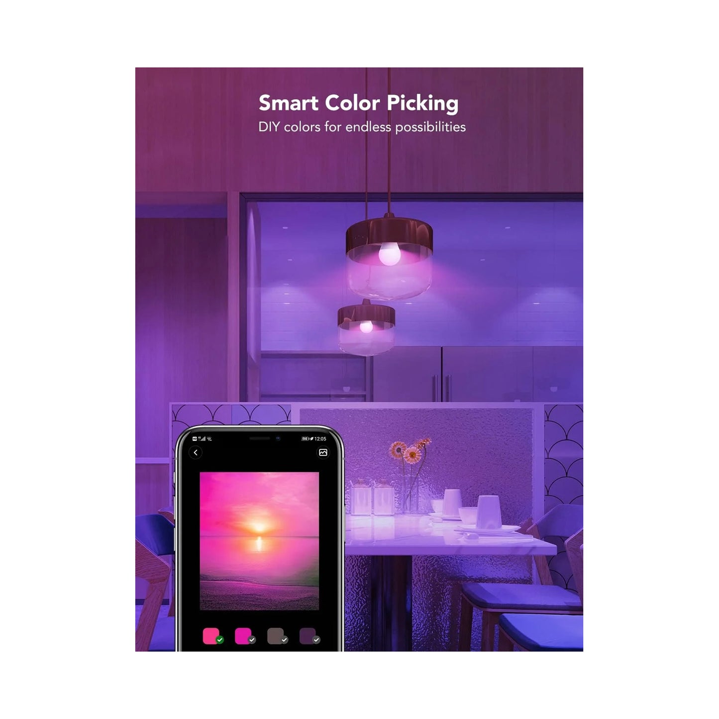 Govee Smart LED Bulb 1200 lm 1 Pack
