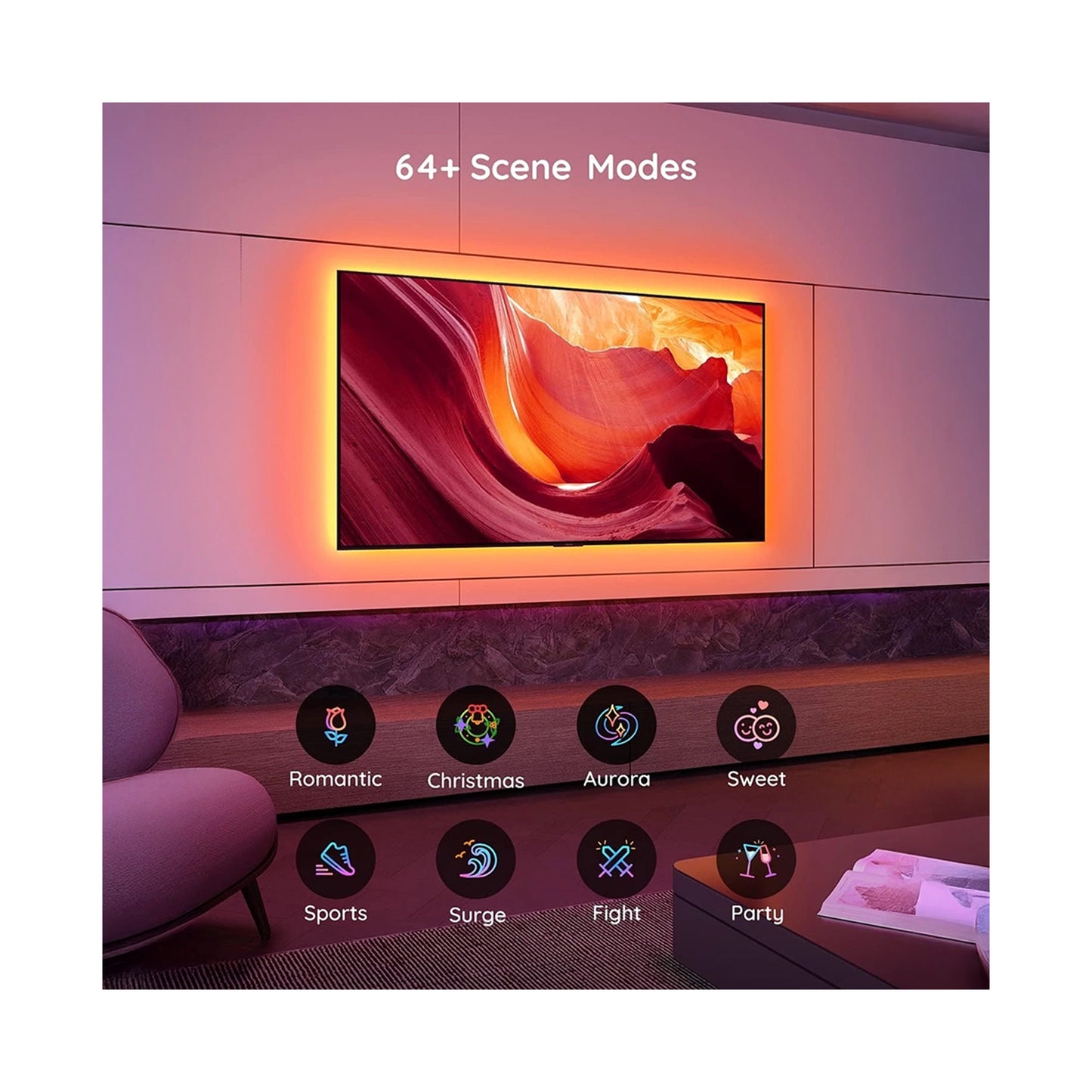 Govee Bluetooth TV LED Backlight for 46-60 inch TVs