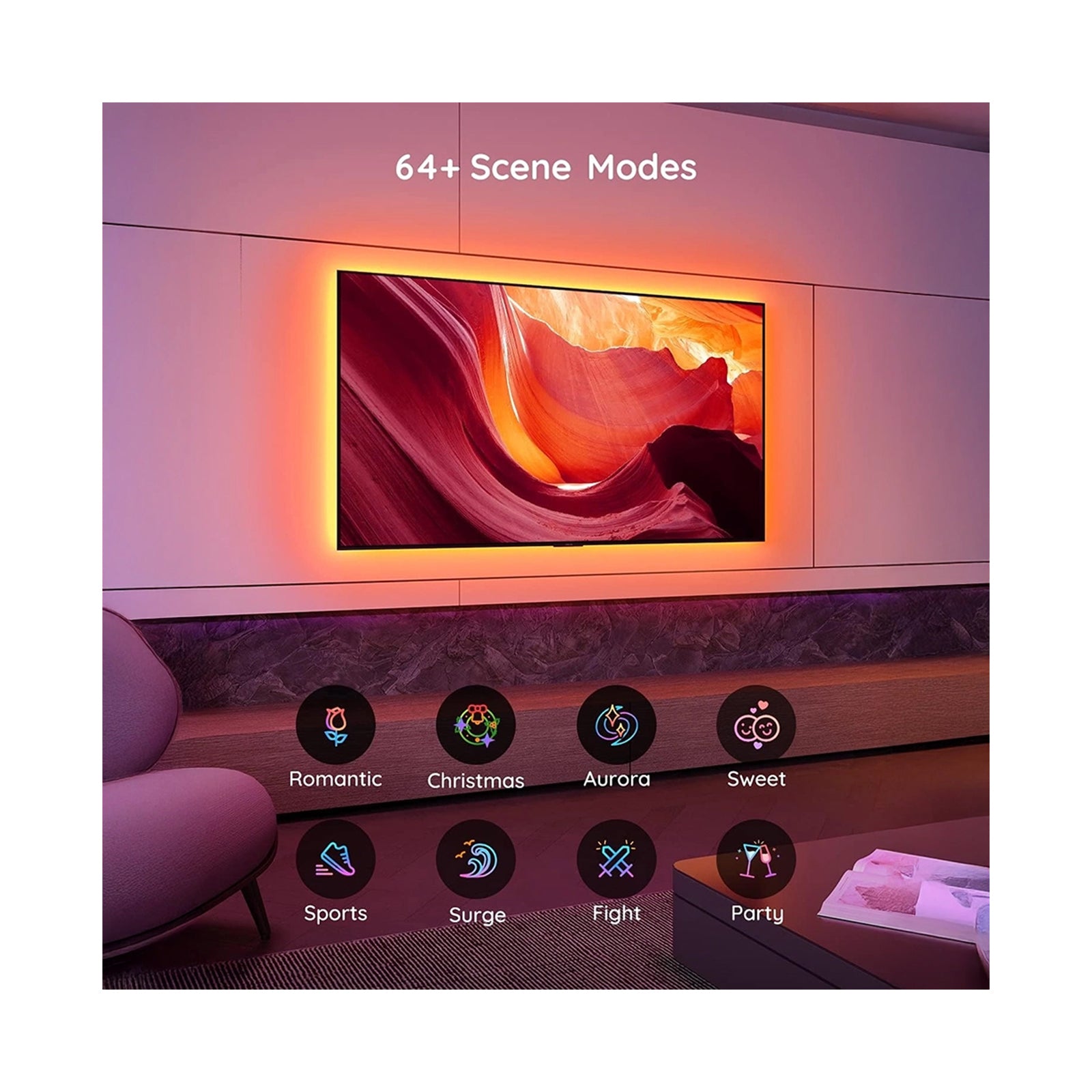 Govee Bluetooth TV LED Backlight for 46-60 inch TVs