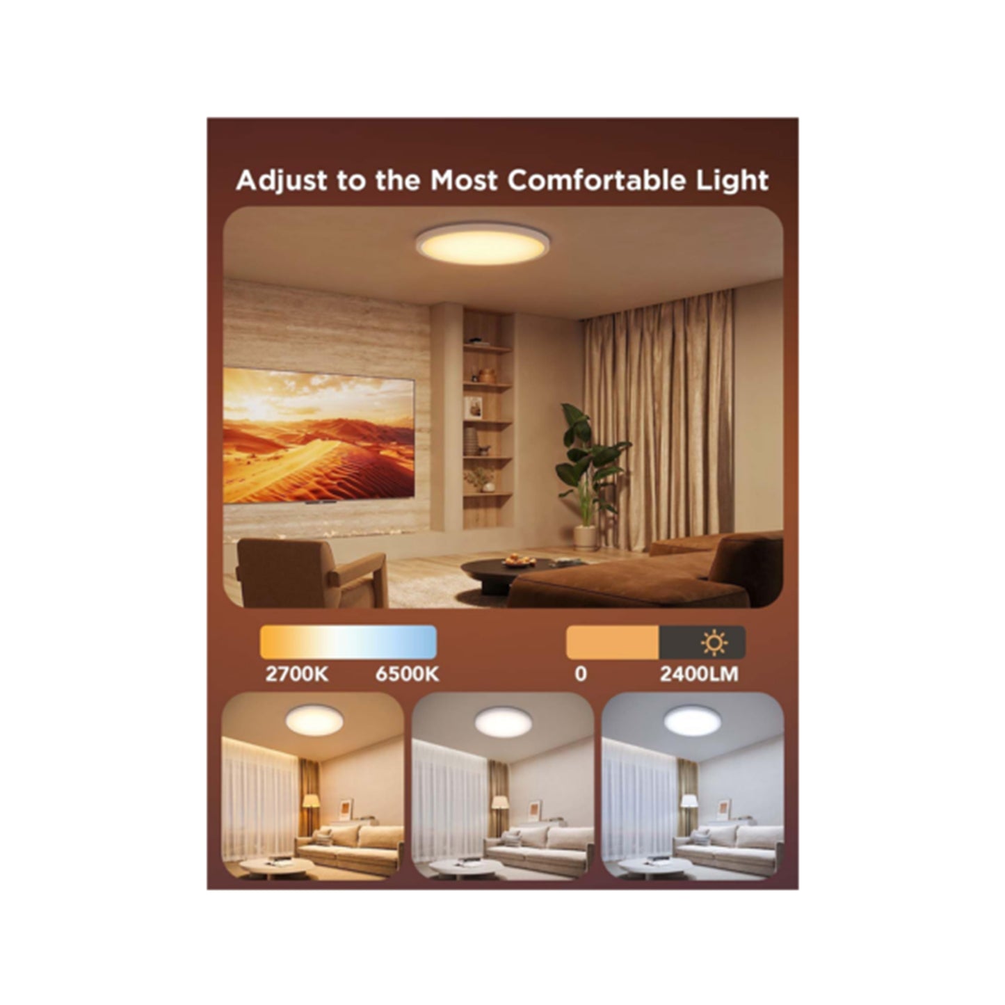 Govee 12inch RGBWW+RGBIC Round Ceiling Light GOVEE