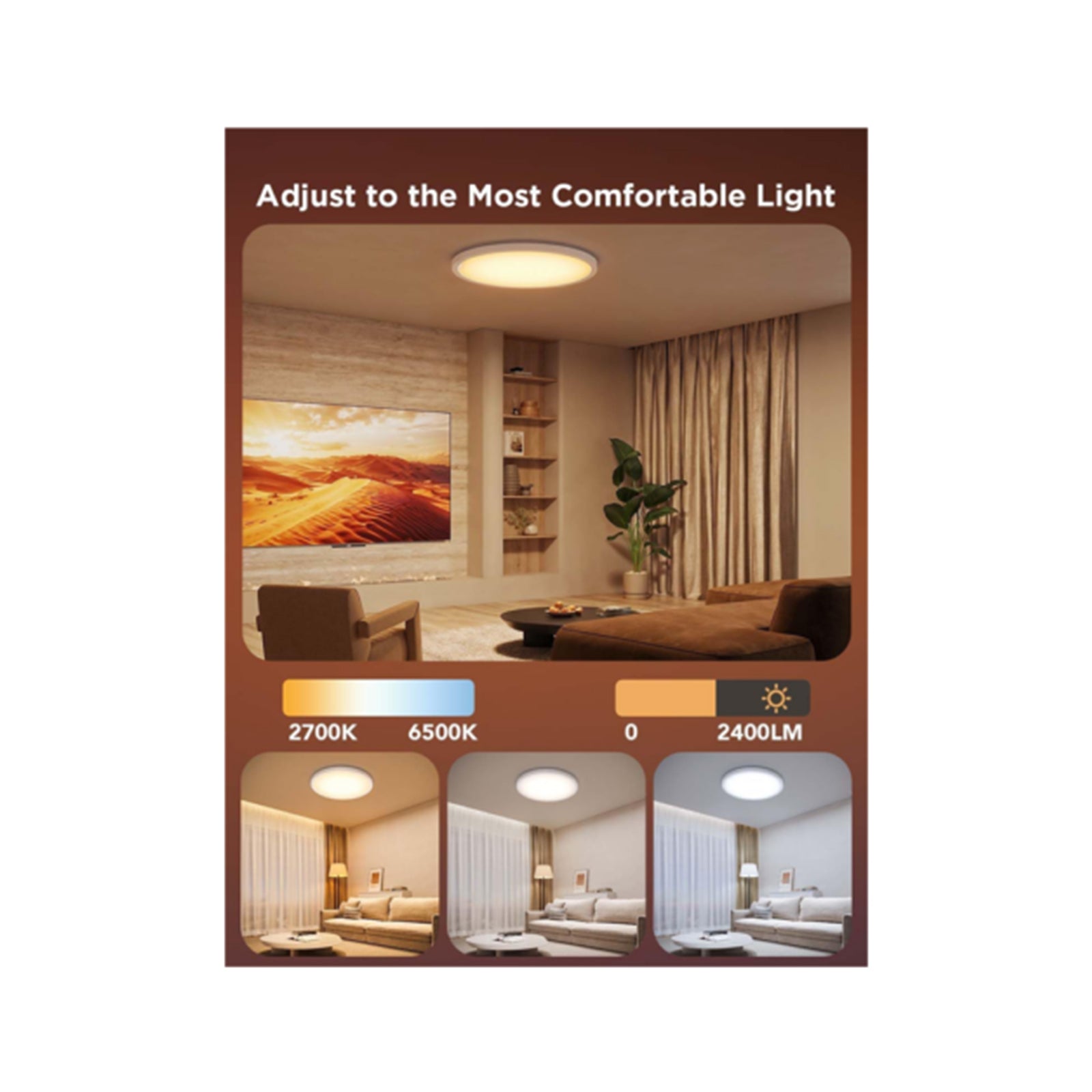 Govee 12inch RGBWW+RGBIC Round Ceiling Light