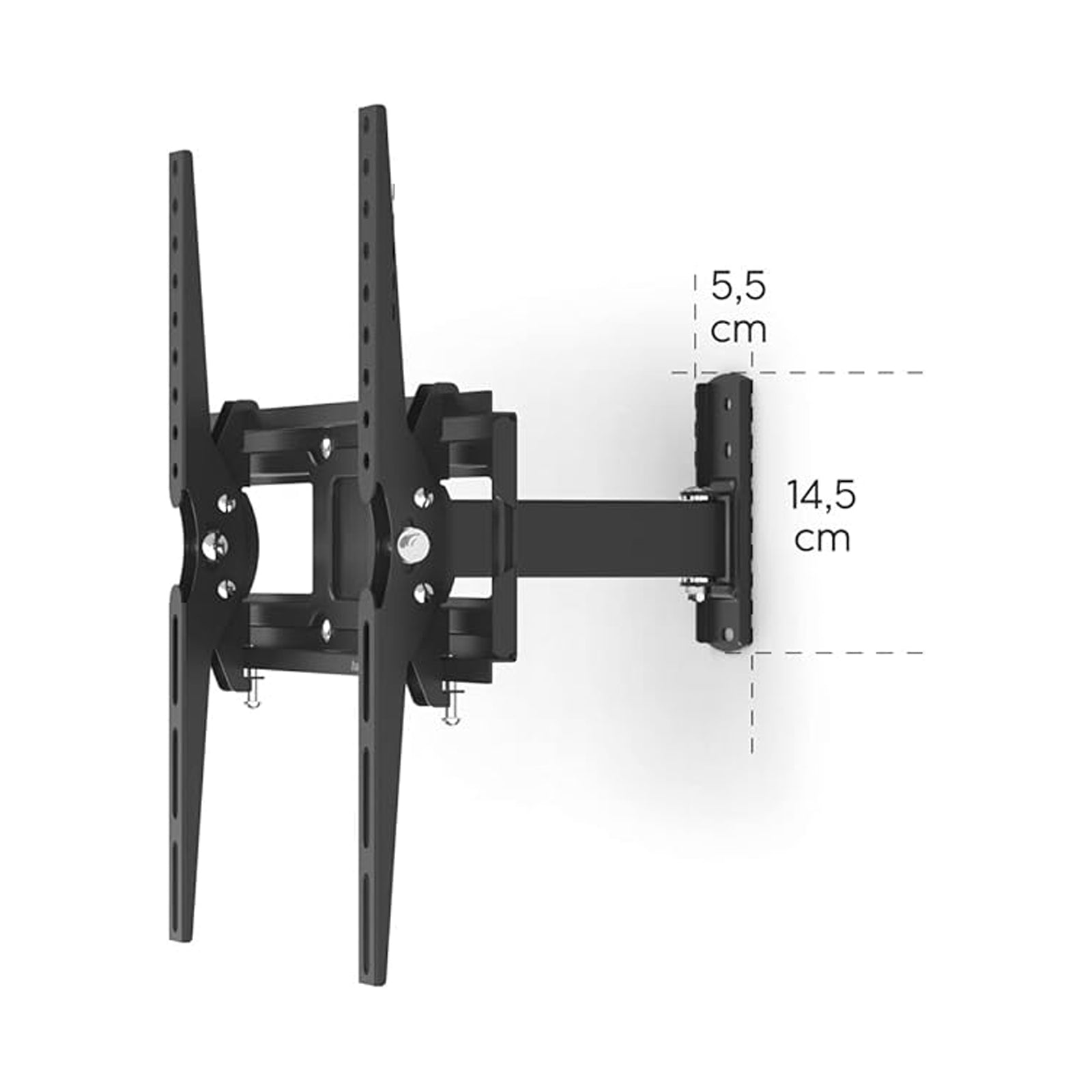 HAMA TV WALL BRACKET SWIVEL TILT PULL-OUT 165 CM 65" UP 30KG