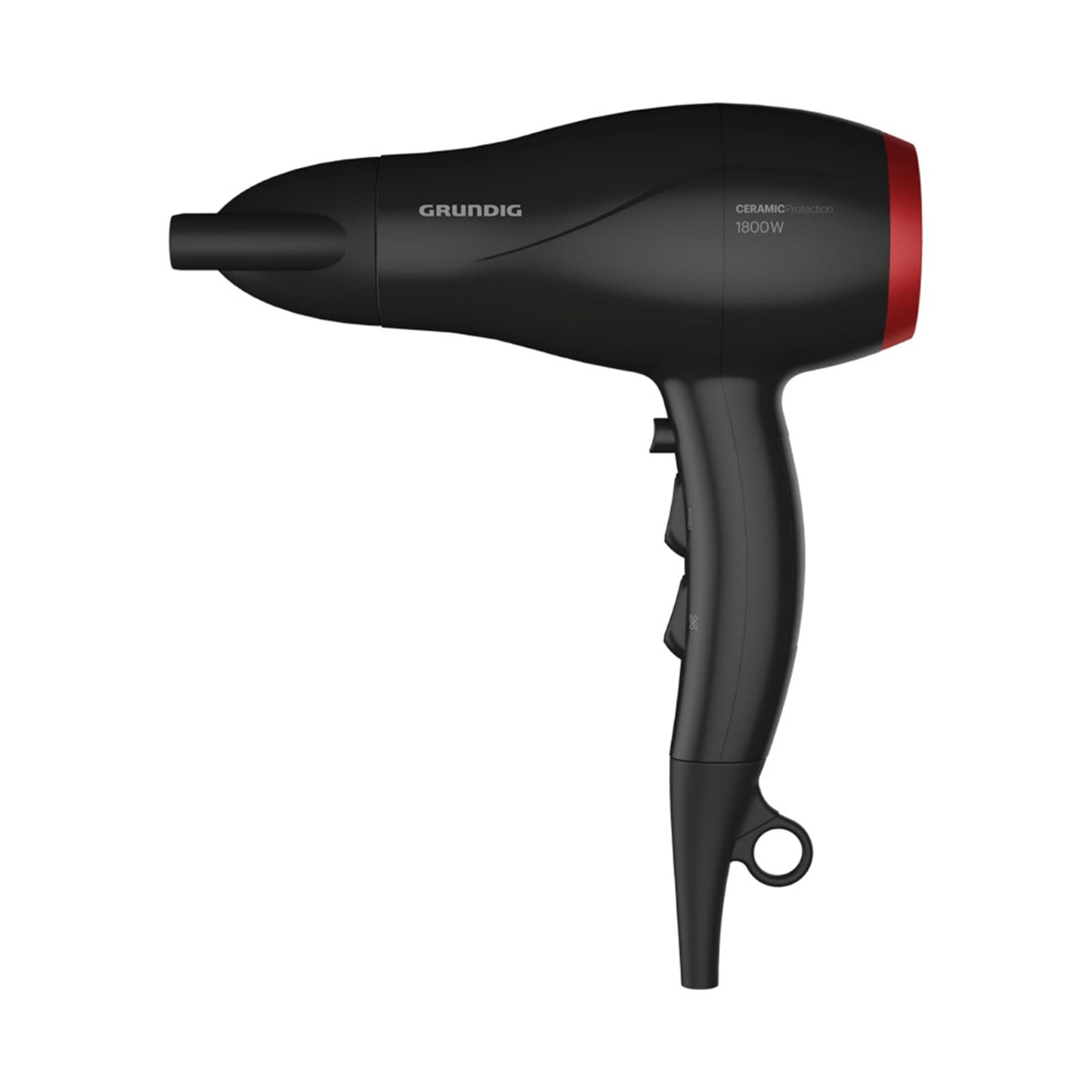 GRUNDIG-HAIR DRYER-BLACK COLOR-1800WATTS-CERAMIC-3HEAT-2 SPD