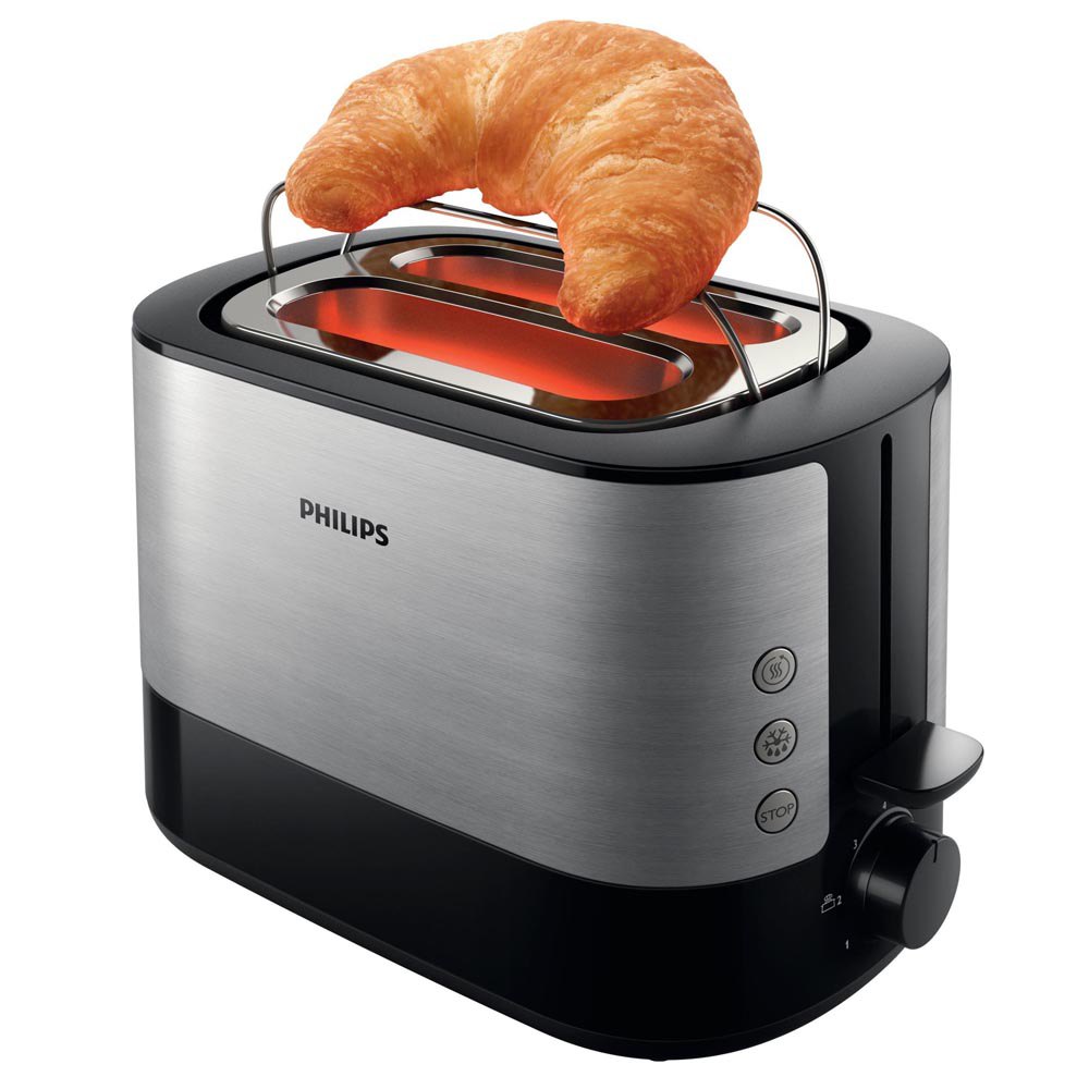 Philips Toaster with Bun Warmer (950W, 7 Levels)