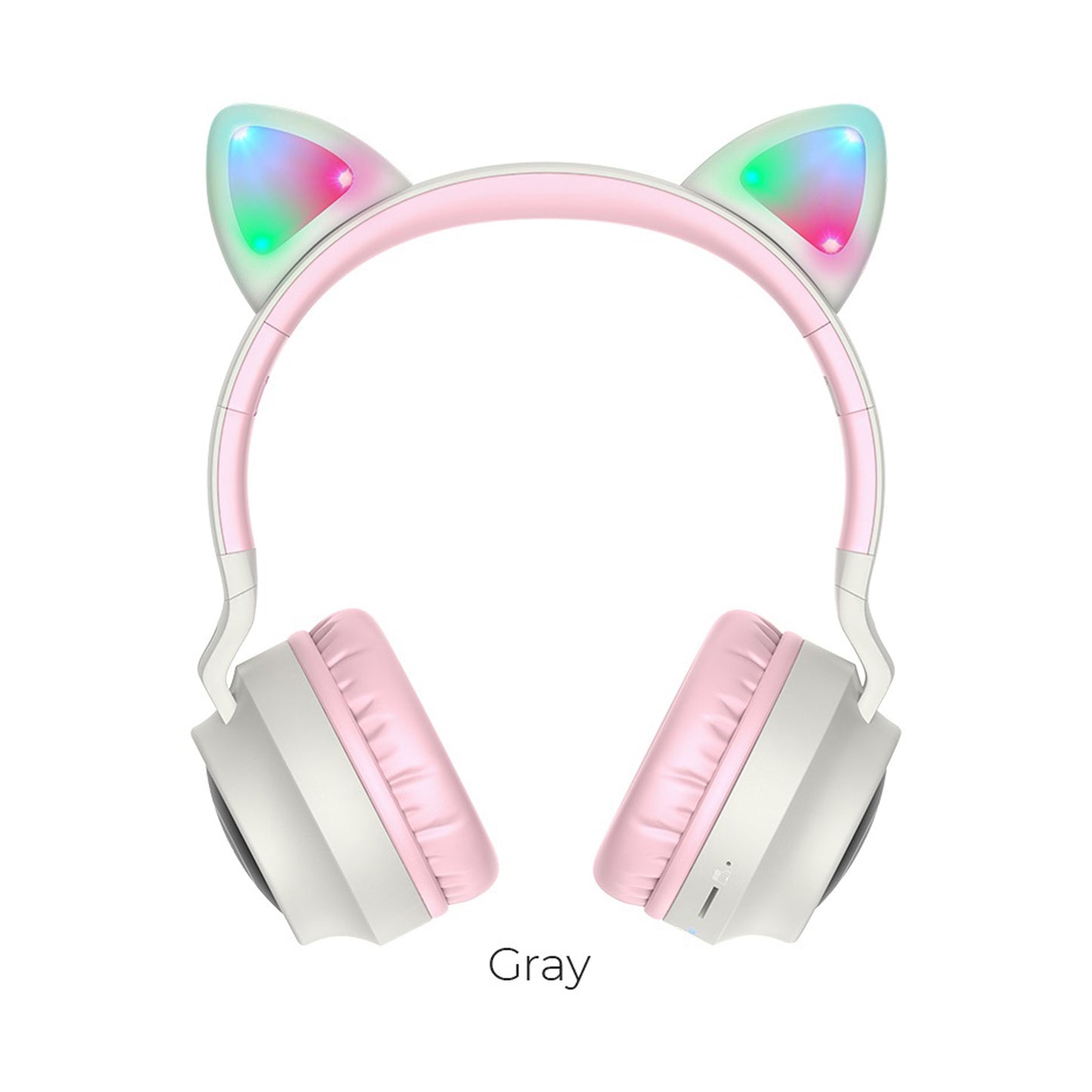 HOCO CAT EAR WIRELESS HEADPHONES GRAY