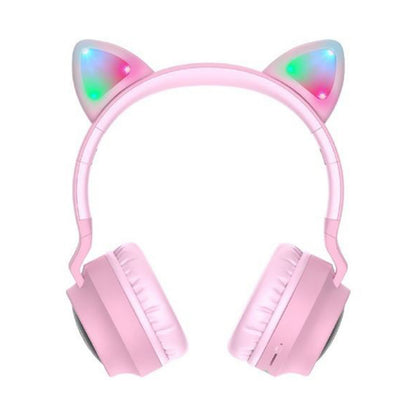 HOCO CAT EAR WIRELESS HEADPHONES PINK