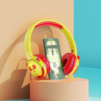 HOCO W31 Childrens Headphone - Yellow 85 decibels