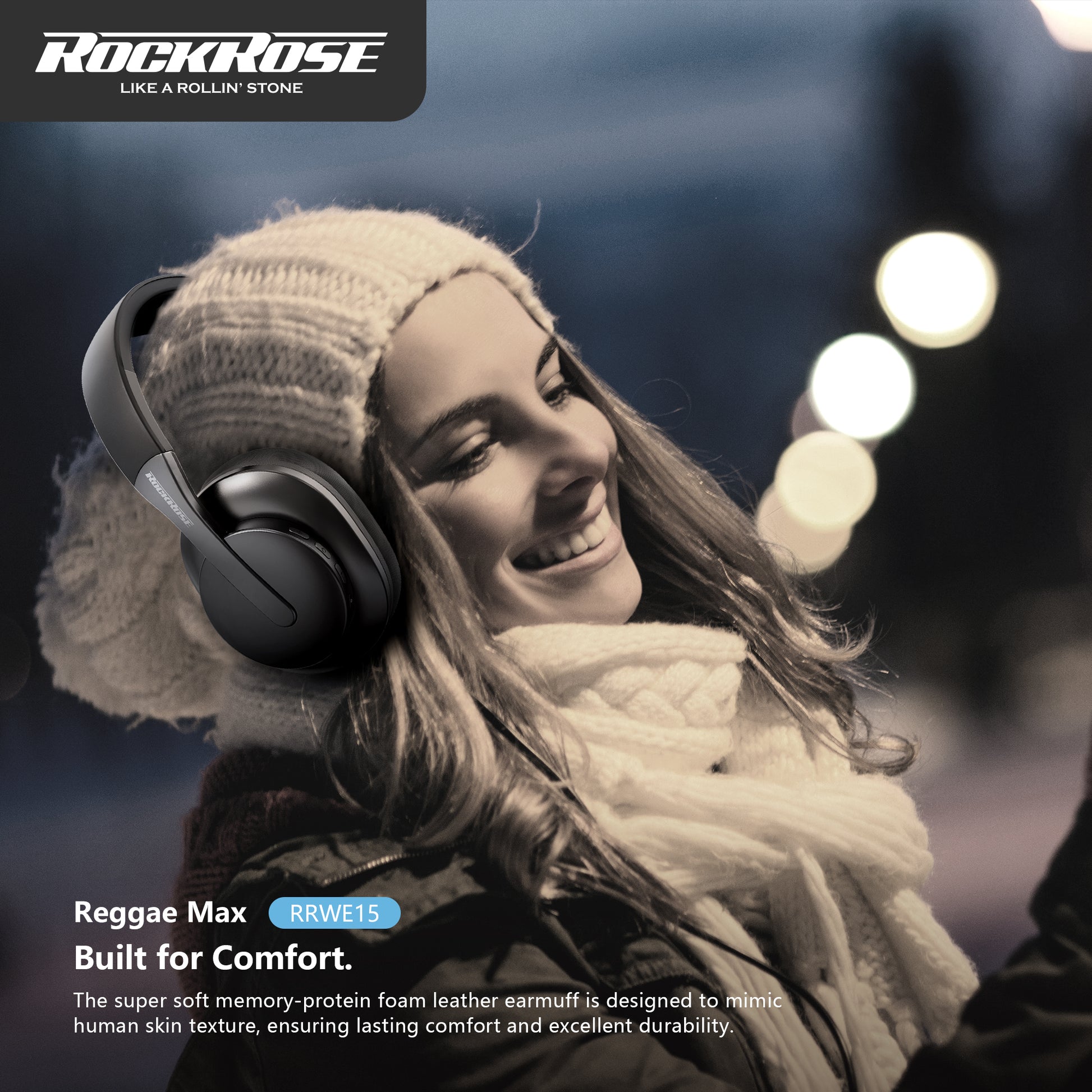 ROCKROSE REGGAE MAX BLUETOOTH HEADPHONES