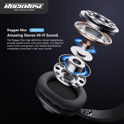 ROCKROSE REGGAE MAX BLUETOOTH HEADPHONES