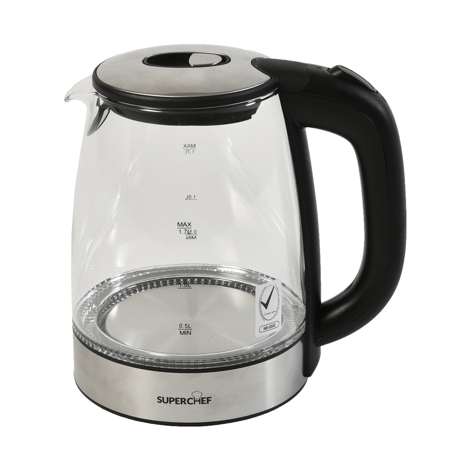 Super Chef Kettle Glass 1.7 L 1850-2000W