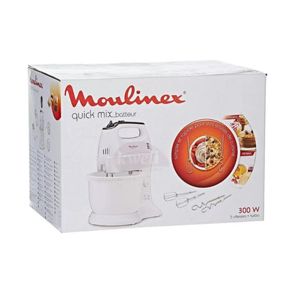 Moulinex Quick Mix Hand Mixer 3.5L Rotating Bowl 300W