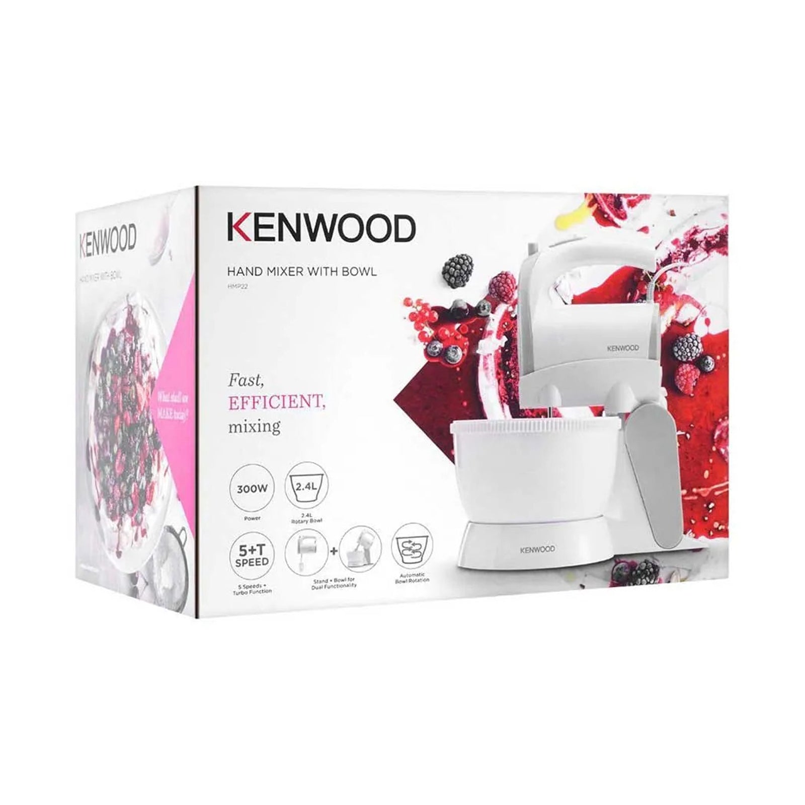 KENWOOD HAND MIXER, WHITE