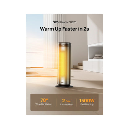 Dreo Solaris 628 Sliver 2000w Ceramic Heater DREO
