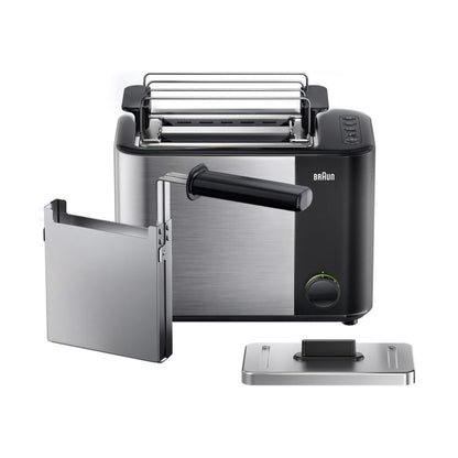 Braun Toaster 2 Slices 1000w Silver