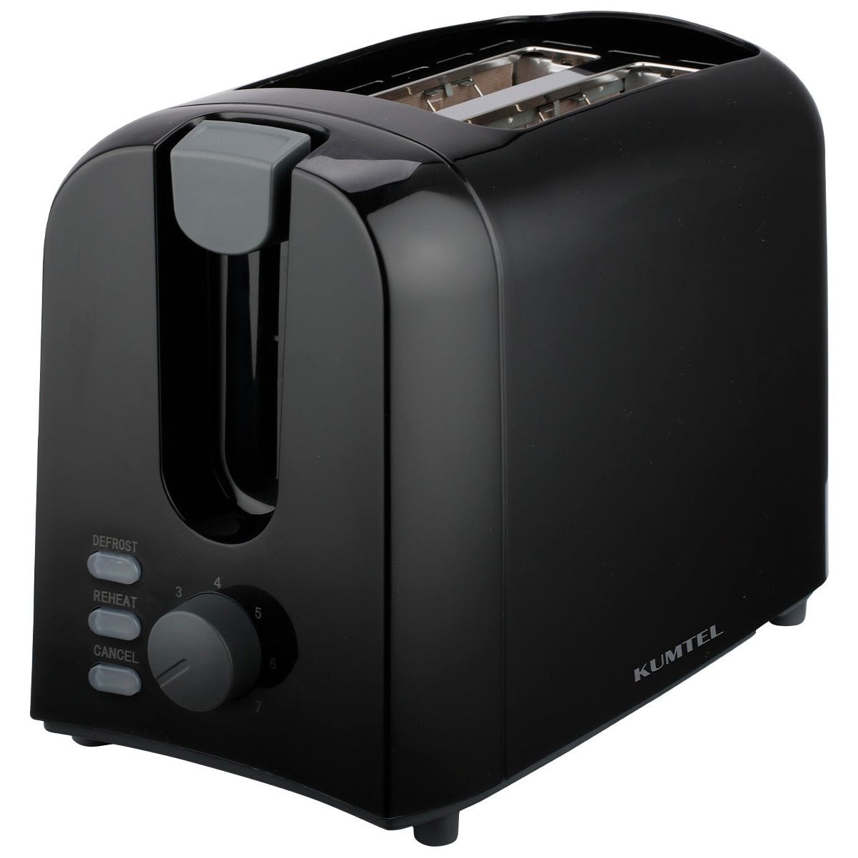 Kumtel 2-Slice Toaster (750W, Black)