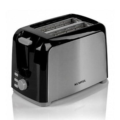 Kumtel 2-Slice Toaster (750W, Stainless Steel)