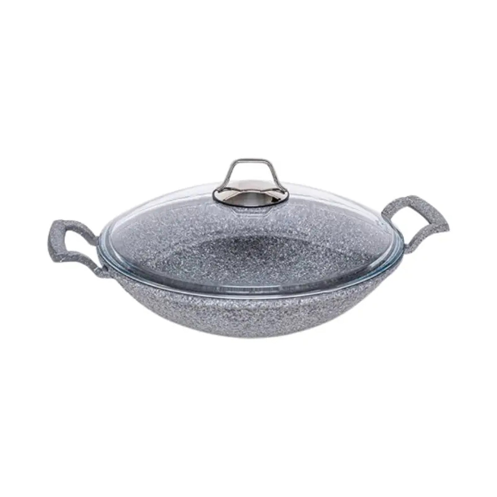 Falez Silico-Cast Granistone 30cm Stir Fry Pan (Gray)