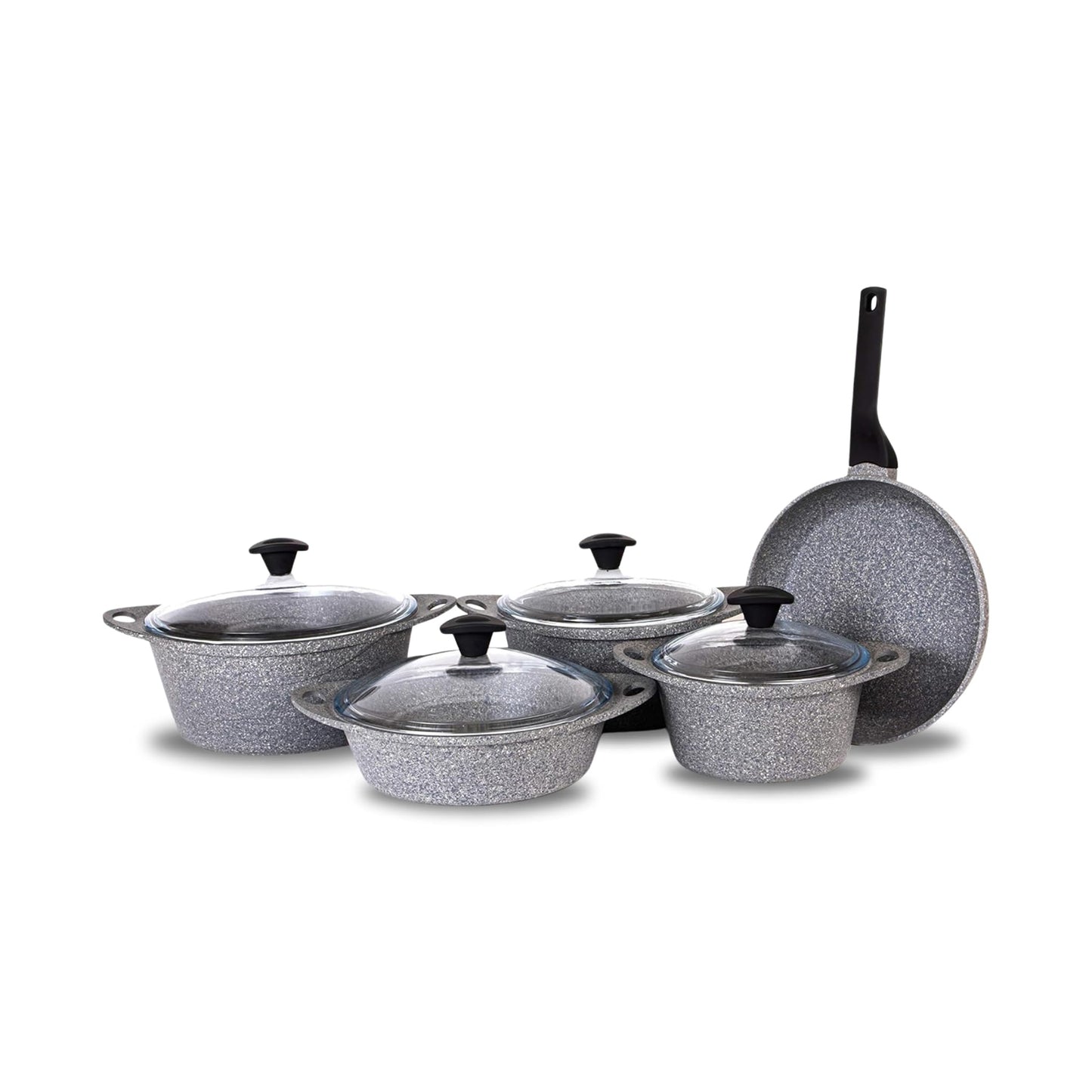 Falez Doa-Cast Premium 9-Piece Cookware Set (Granistone)