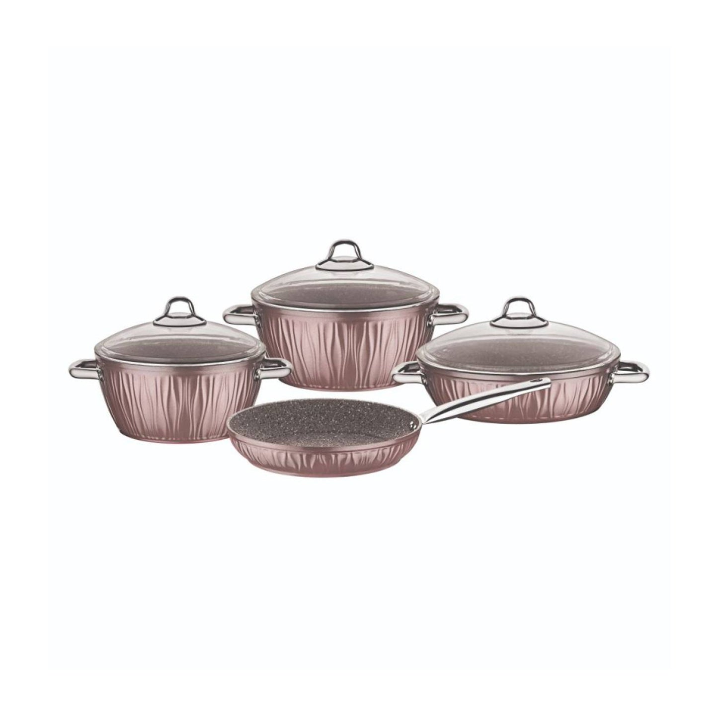 Falez Carnival Series 7-Piece Cookware Set (Rose)