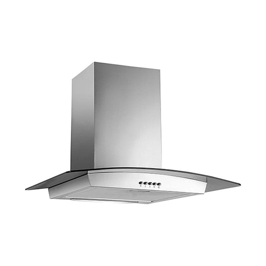 SUPER CHEF Wall Mounted Hood 60Cm Oval Glass Inox