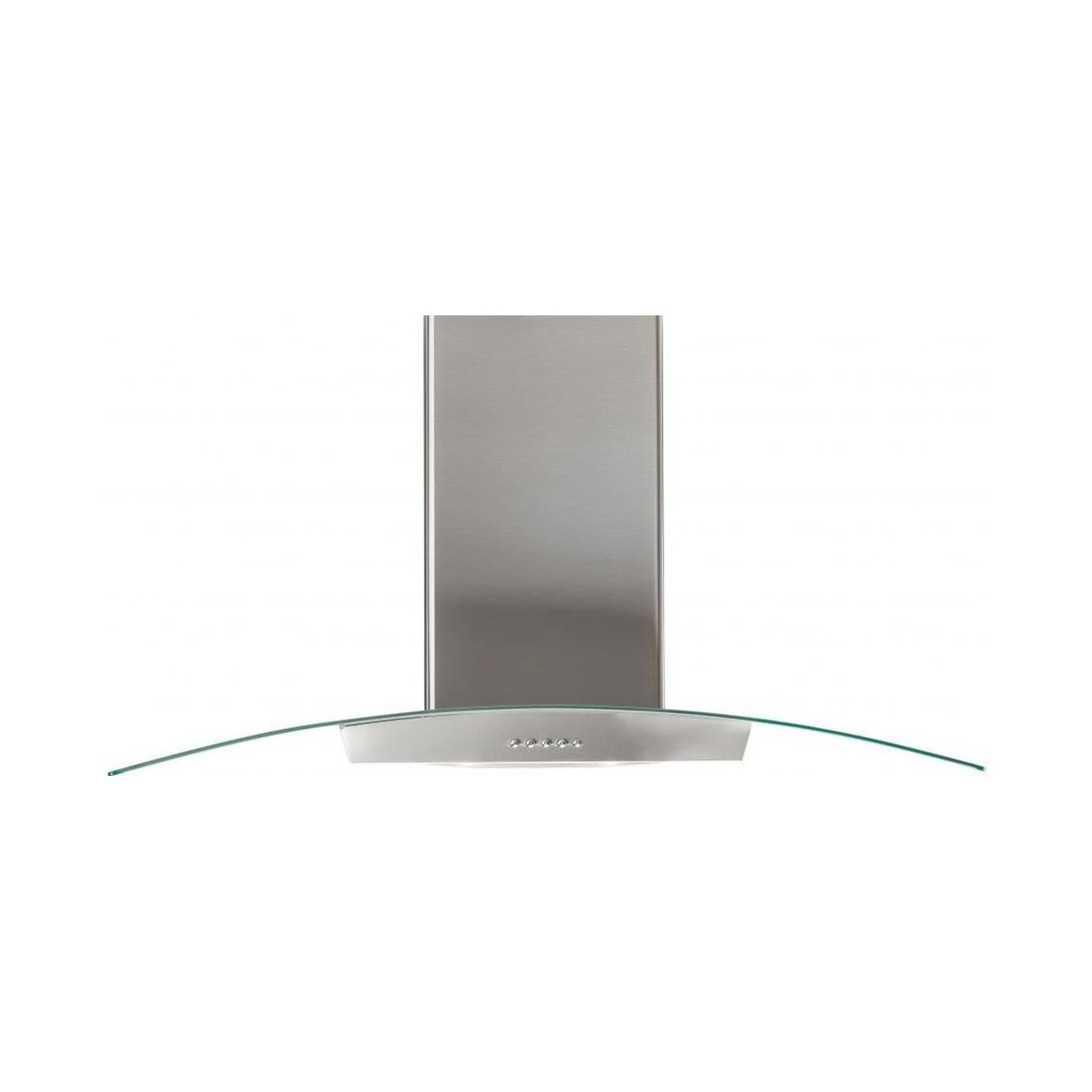 SUPER CHEF Wall Mounted Hood  90 Cm Oval Glass Inox