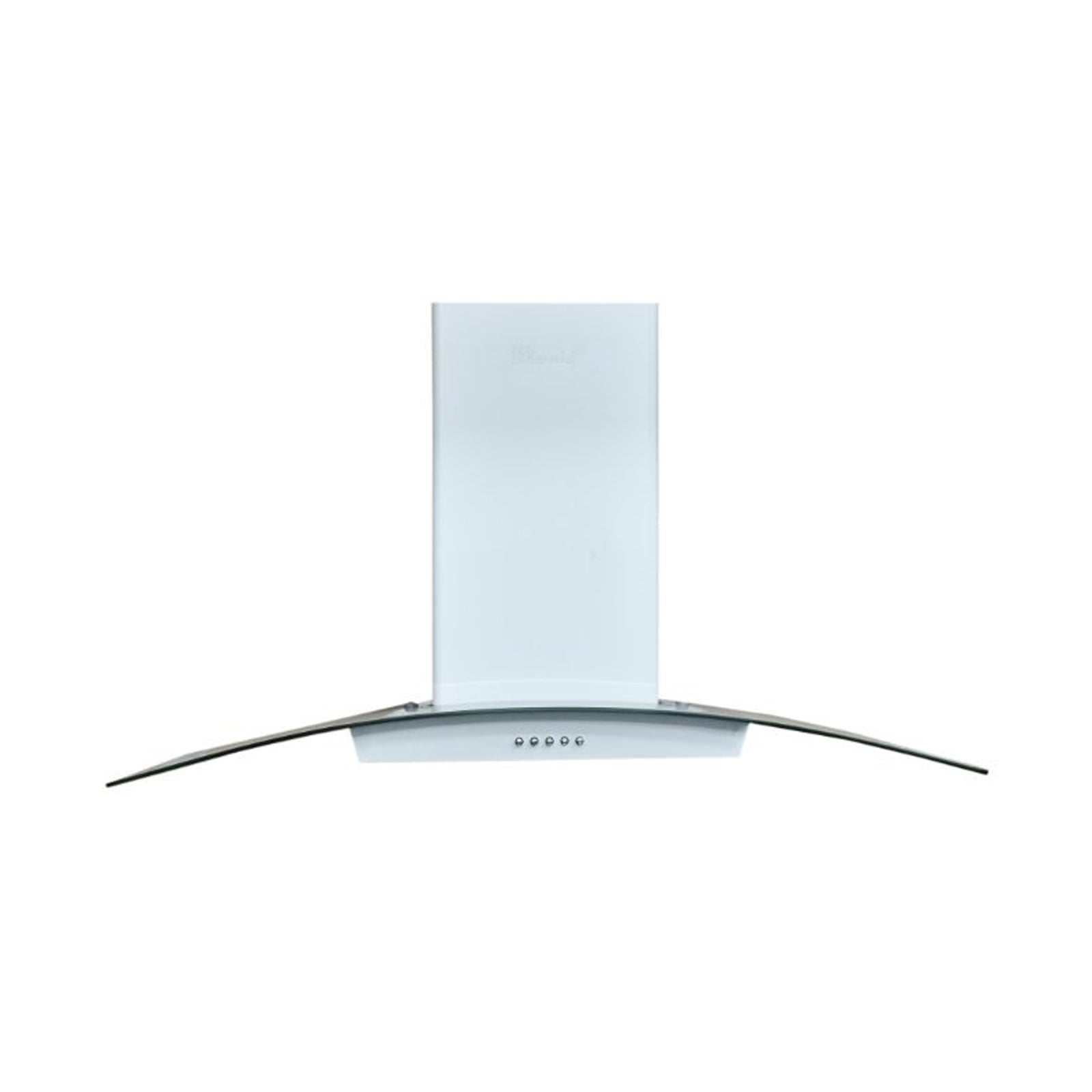 SUPER CHEF Wall Mounted Hood 90Cm Oval Glass White